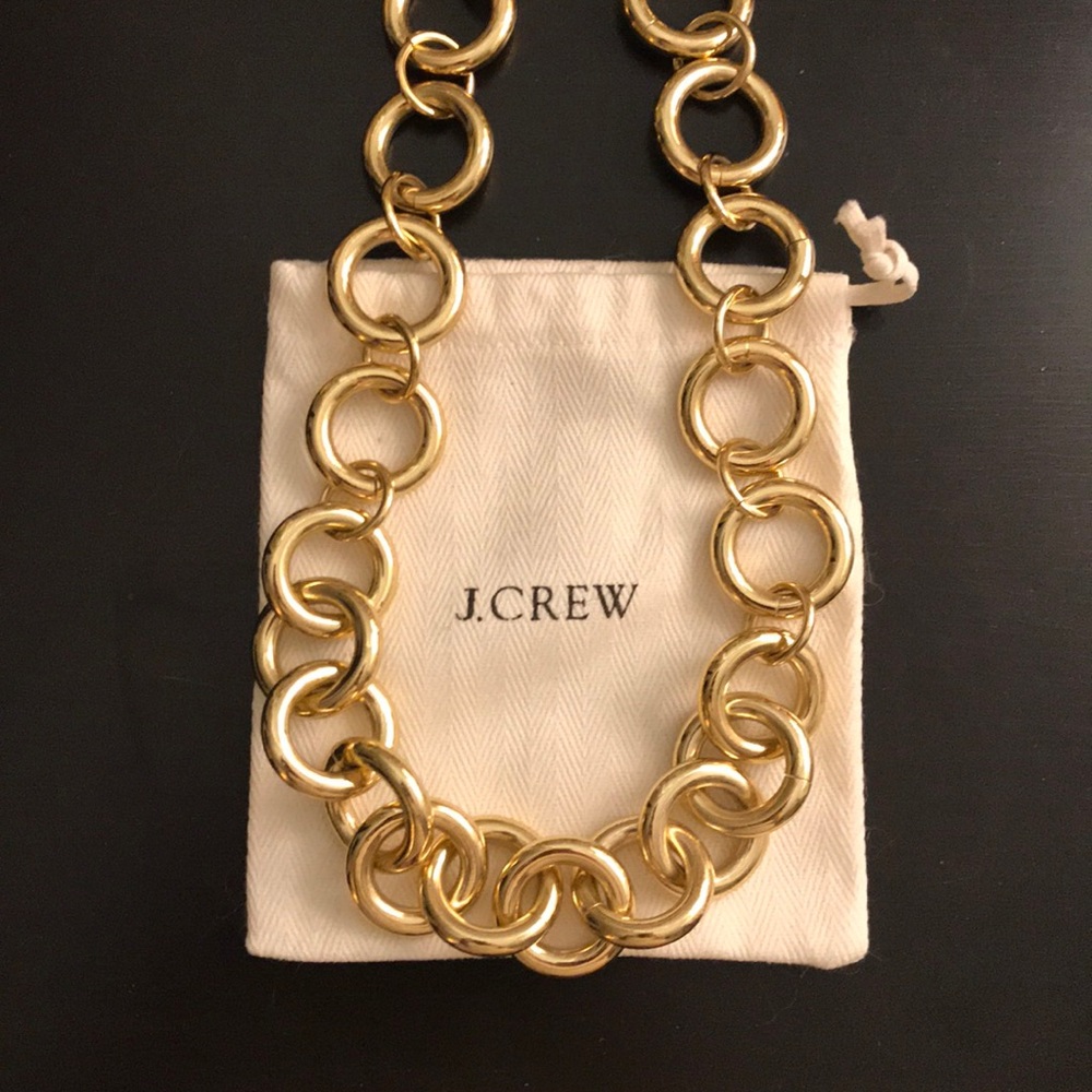J. Crew gold chunky chain necklace